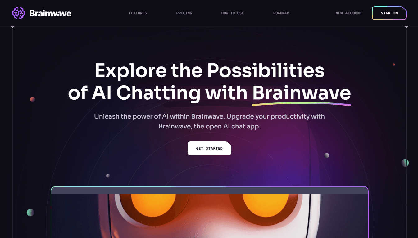 AI Chatbot Landing Page